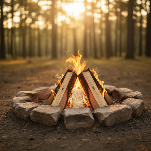 Natural Waxed Wood Fire Starters